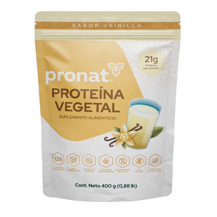 Proteína Vegetal Vainilla 400g - Pronat
