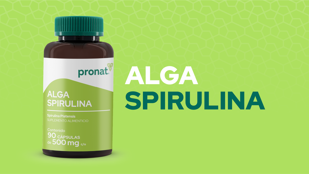 Alga Spirulina 90 cápsulas - Pronat
