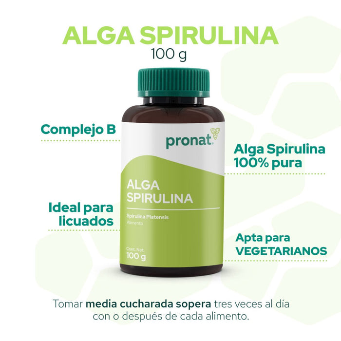 Alga Spirulina 100g - Pronat