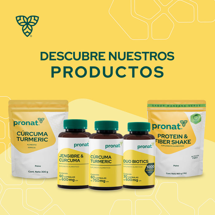Cúrcuma Turmeric 60 caps - Pronat