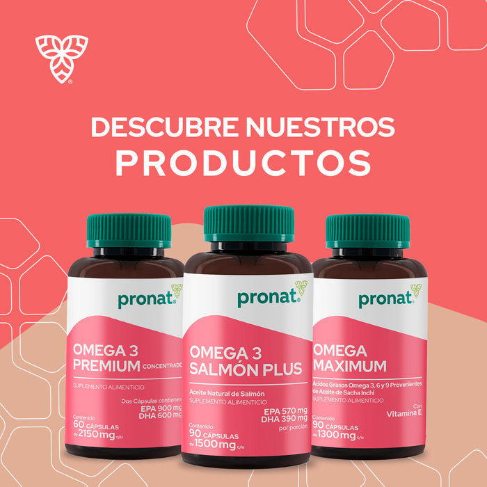 Salmón Plus (Omega 3) 90 cápsulas - Pronat
