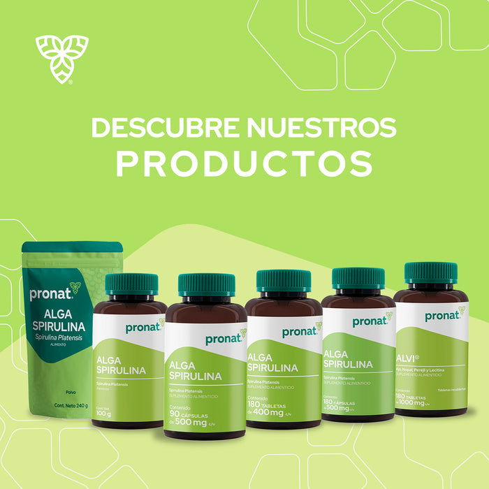 Alga Spirulina 90 cápsulas - Pronat