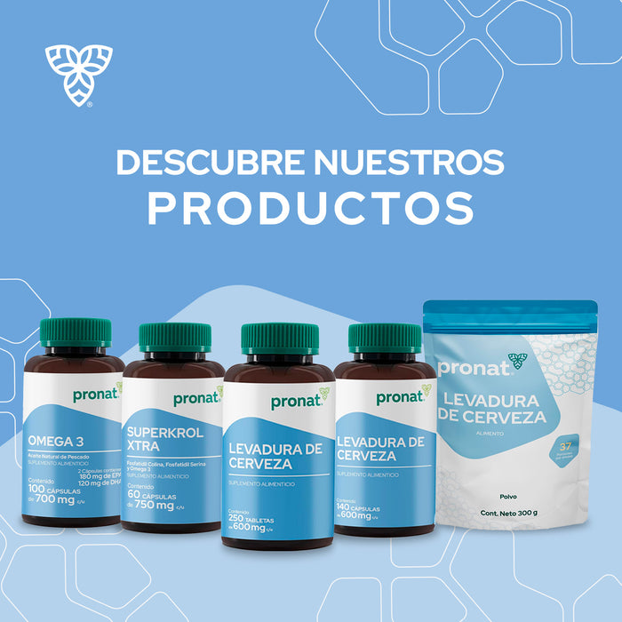 Levadura de Cerveza 250 tabletas - Pronat