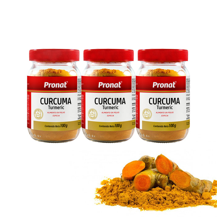KIT 3 PIEZAS - Cúrcuma Turmeric 100g