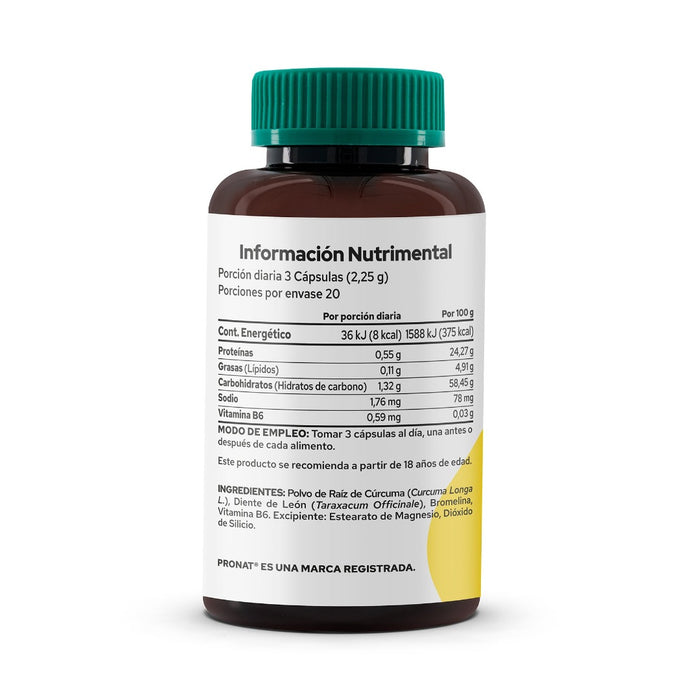 Cúrcuma Turmeric 60 caps - Pronat