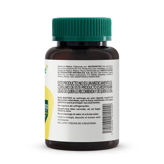 Suplemento Probióticos Duo Biotics 30 capsúlas