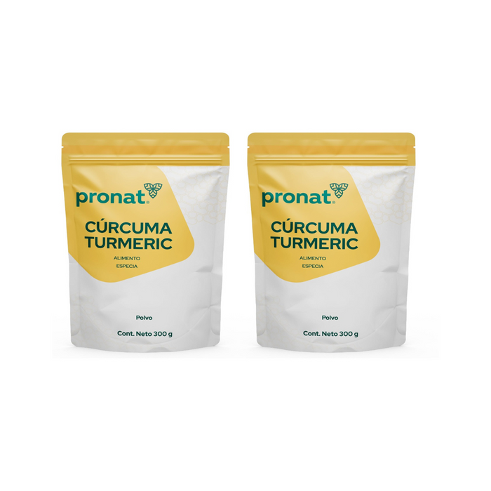 KIT 2 PIEZAS CURCUMA TUMERIC POLVO 300g
