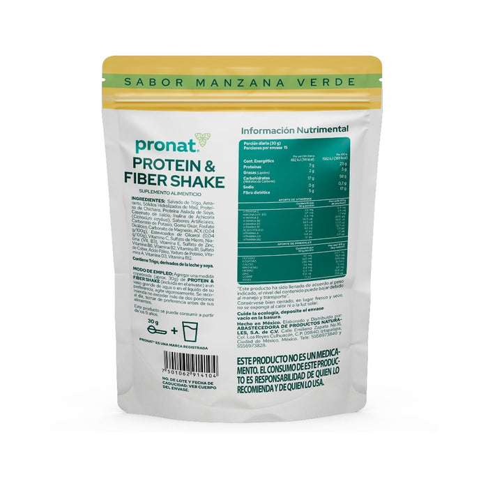 Protein & Fiber Shake 450g - Pronat