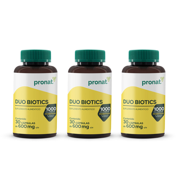 KIT DE 3 PIEZAS - Probióticos Duo Biotics (30 Caps)