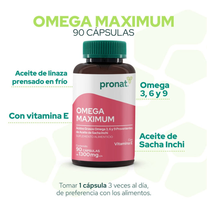 Omega Maximum 90 cápsulas - Pronat