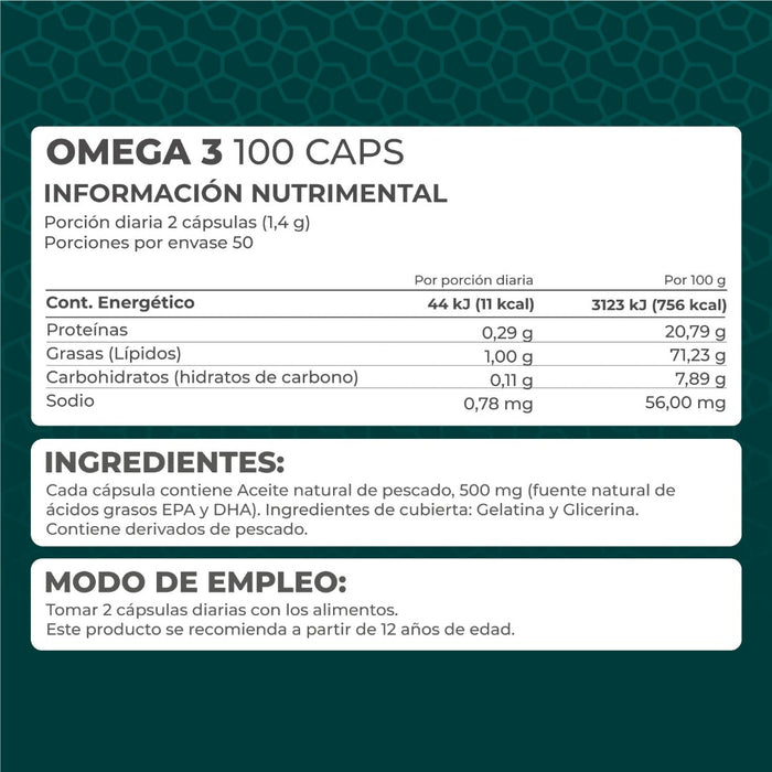 KIT 3 PIEZAS - Omega 3 100 perlas