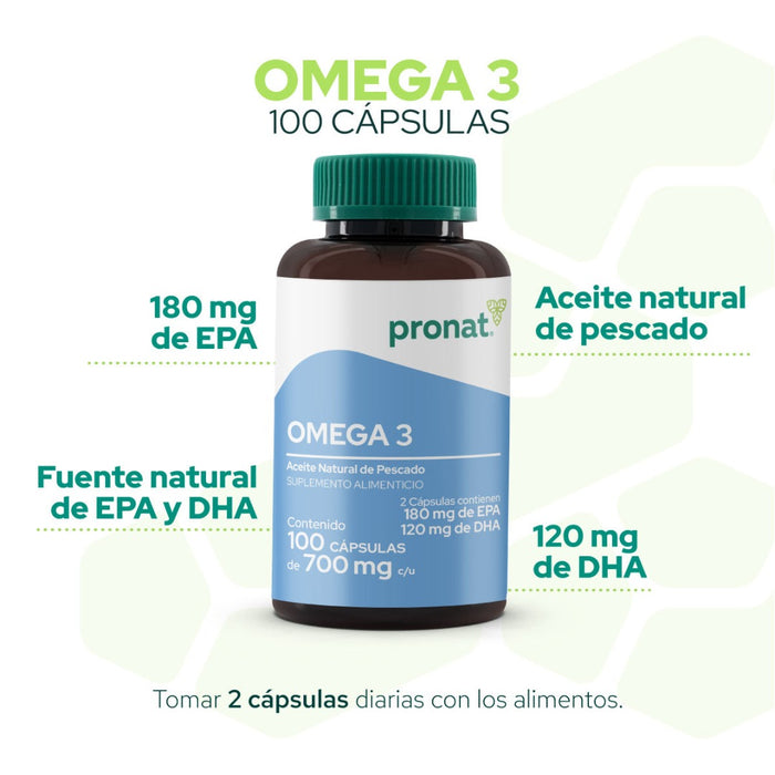 Omega 3 - 100 cápsulas - Pronat