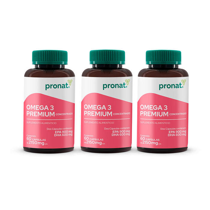 KIT 3 PIEZAS - Omega 3 Premium concentrado 60 caps
