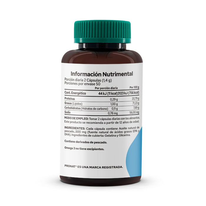 Omega 3 - 100 cápsulas - Pronat
