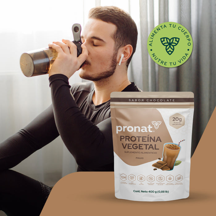 Proteína Vegetal sabor Chocolate 400g - Pronat