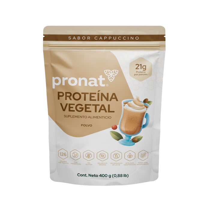 Proteína Vegetal Cappuccino 400g - Pronat