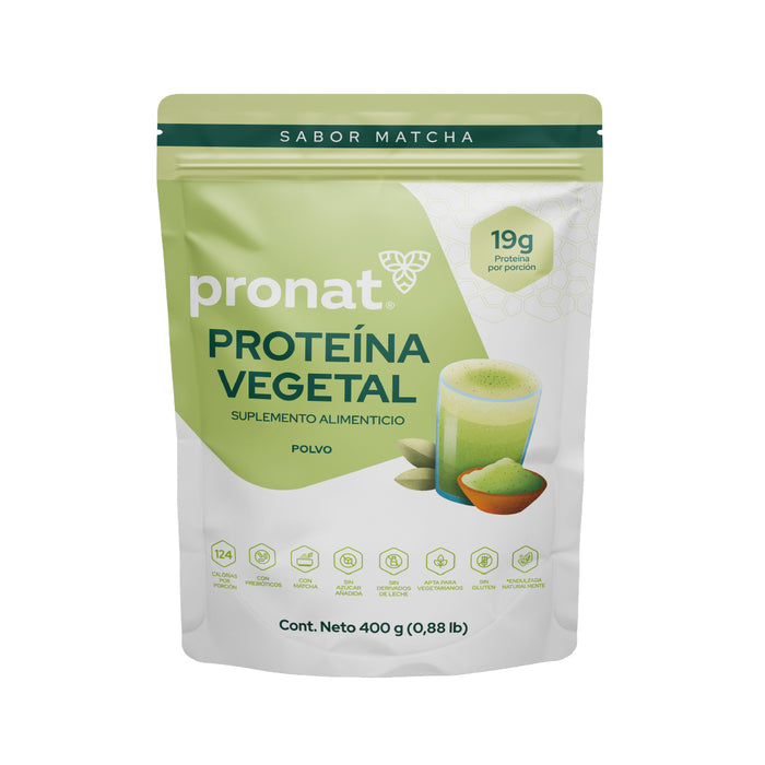 Proteína Vegetal sabor Matcha 400g - Pronat