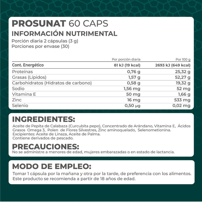 Prosunat 60 cápsulas - Pronat