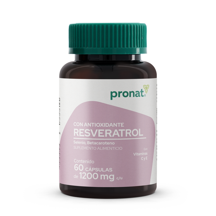 RESVERATROL con antioxidante 60 cápsulas - Pronat