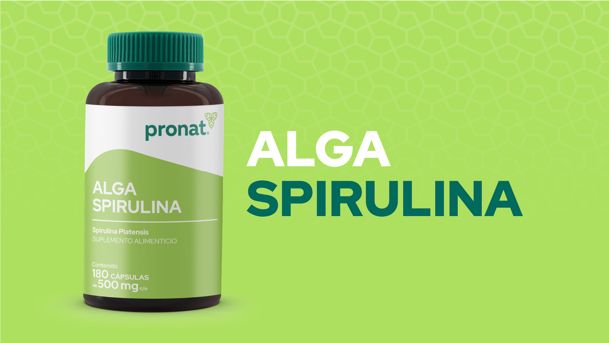 Alga Spirulina 180 cápsulas - Pronat