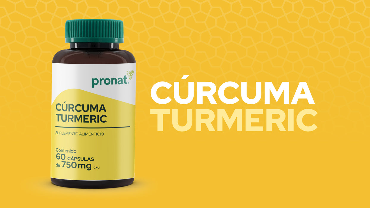 Cúrcuma Turmeric 60 caps - Pronat