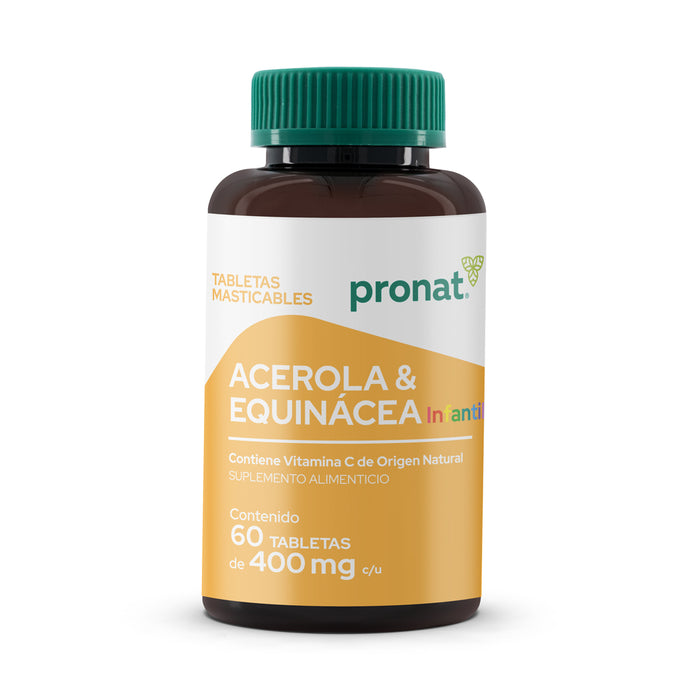 Acerola & Equinácea KIDS 60 tabletas - Pronat