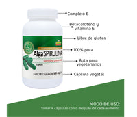 KIT 2 PIEZAS - Alga spirulina 180 caps