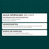 Alga Spirulina 180 cápsulas - Pronat
