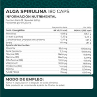Alga Spirulina 180 cápsulas - Pronat