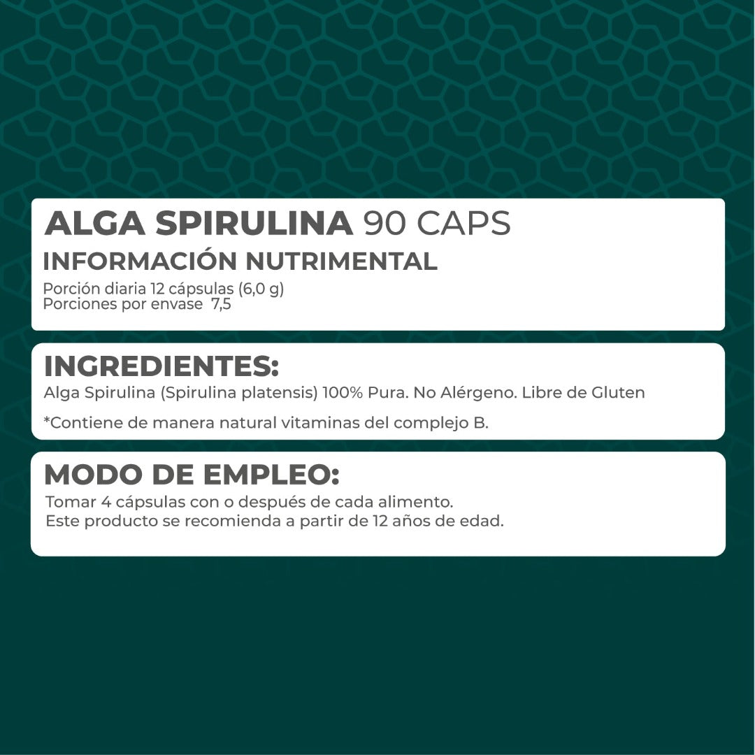 KIT 2 PIEZAS - Alga spirulina 90 Cáps