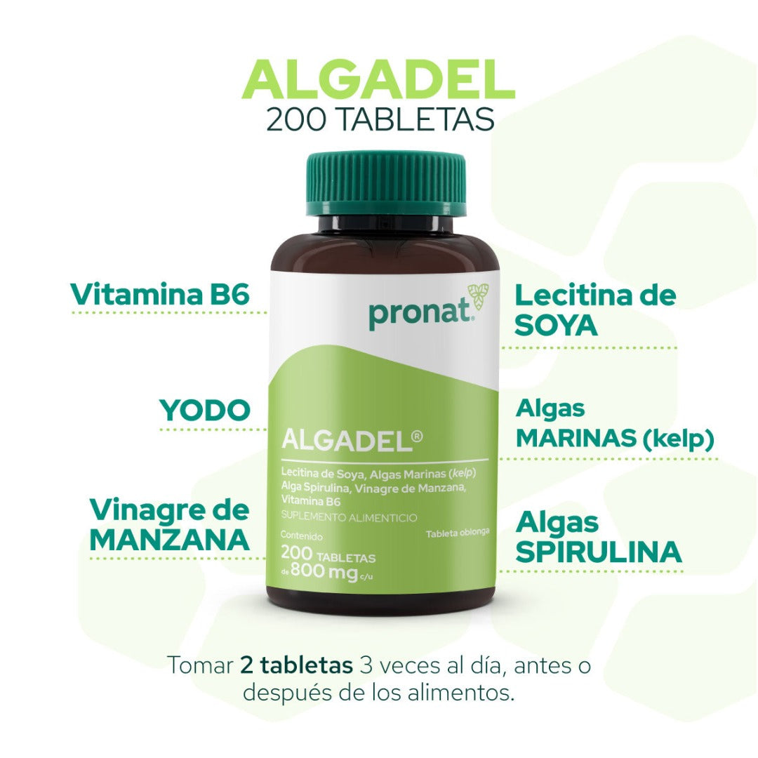Algadel 200 Tabletas - Pronat