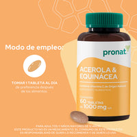 Acerola y Equinácea 60 tabletas - Pronat