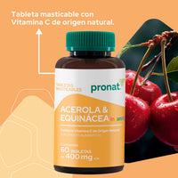 Acerola & Equinácea KIDS 60 tabletas - Pronat