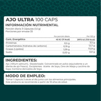 Ajo Ultra 100 cápsulas - Pronat