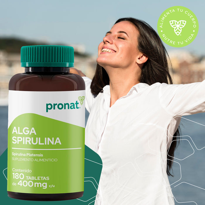 Alga Spirulina 180 tabletas - Pronat