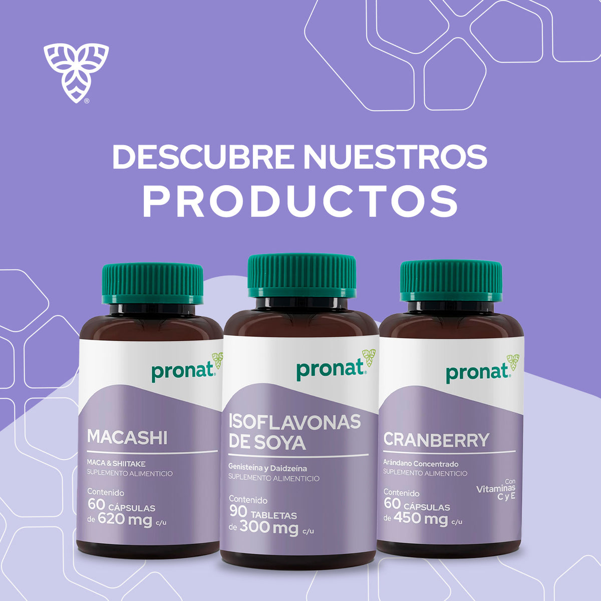 Isoflavonas de Soya 90 tabletas - Pronat