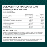 Colagen + Ha (Colágeno y Ácido Hialurónico) Manzana Verde polvo 500 g - Pronat