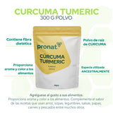 KIT 3 PIEZAS CURCUMA TUMERIC POLVO 300g