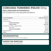 Cúrcuma Turmeric Polvo 300g - Pronat