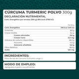 KIT 2 PIEZAS CURCUMA TUMERIC POLVO 300g