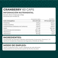 Cranberry 60 cápsulas. - Pronat