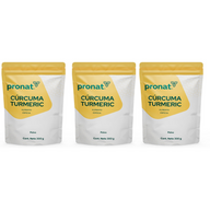 KIT 3 PIEZAS CURCUMA TUMERIC POLVO 300g