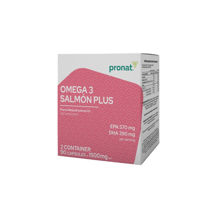 Salmón Plus (Omega 3) DUO  180 cápsulas - Pronat