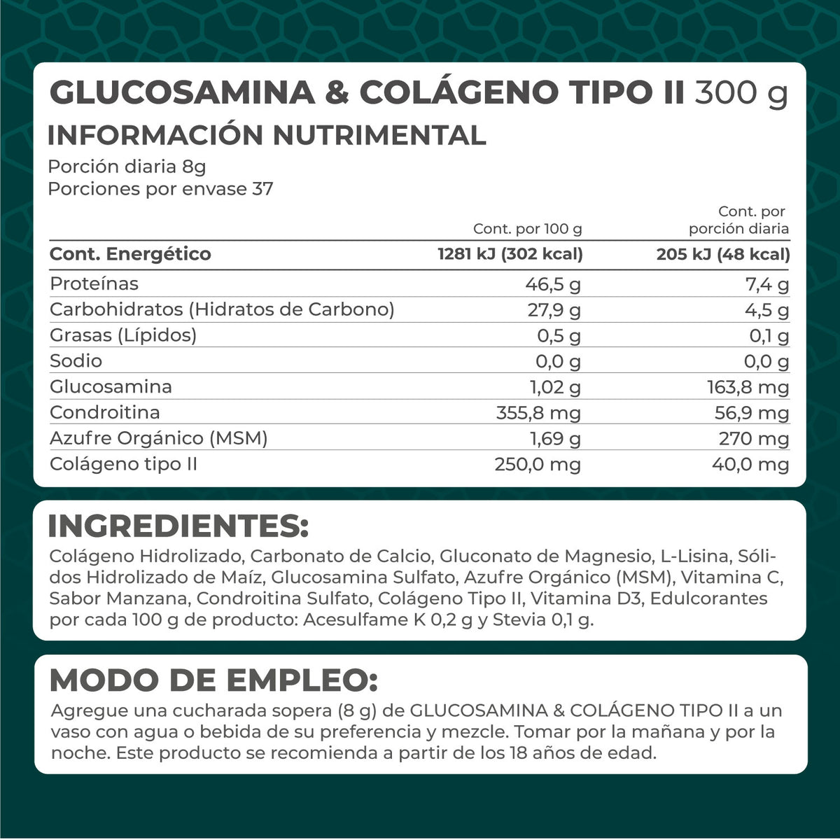 KIT 2 PIEZAS - Glucosamina & Colágeno Tipo II