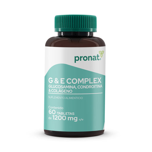 Glucosamina, Condroitina, Colágeno G y E Complex 60 tabs Pronat