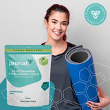 Glucosamina & Colágeno Tipo II polvo 300g Sabor Manzana verde