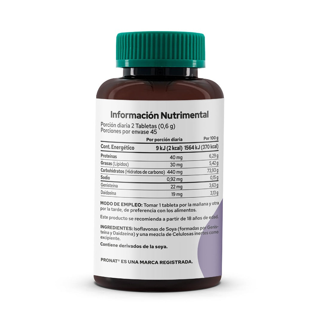 Isoflavonas de Soya 90 tabletas - Pronat