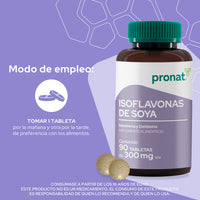 Isoflavonas de Soya 90 tabletas - Pronat