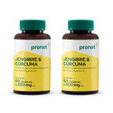KIT 2 PIEZAS - Jengibre y Cúrcuma 60 caps