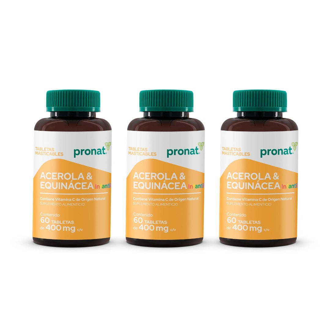 KIT 3 PIEZAS - Acerola y Equinácea Infantil 60 Tab